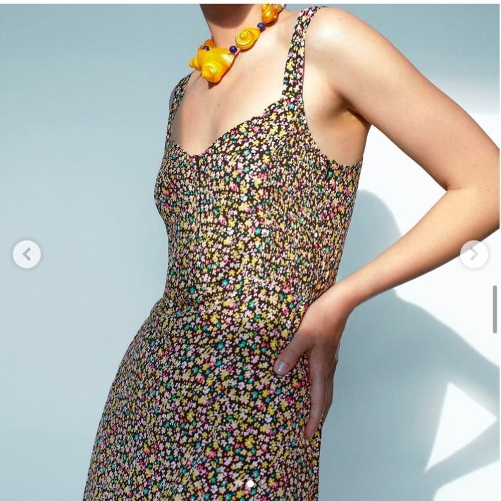 Zara ditsy floral dress - Picture 4 of 8